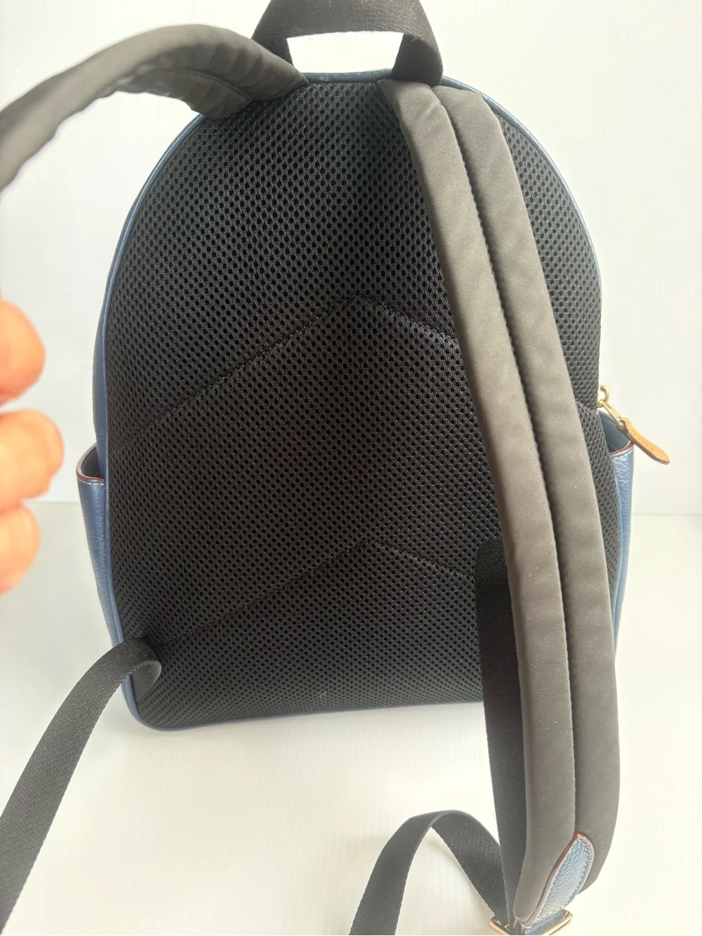 Coach Denim Court Backpack In Signature Canvas Leather Authentic Mint Condition